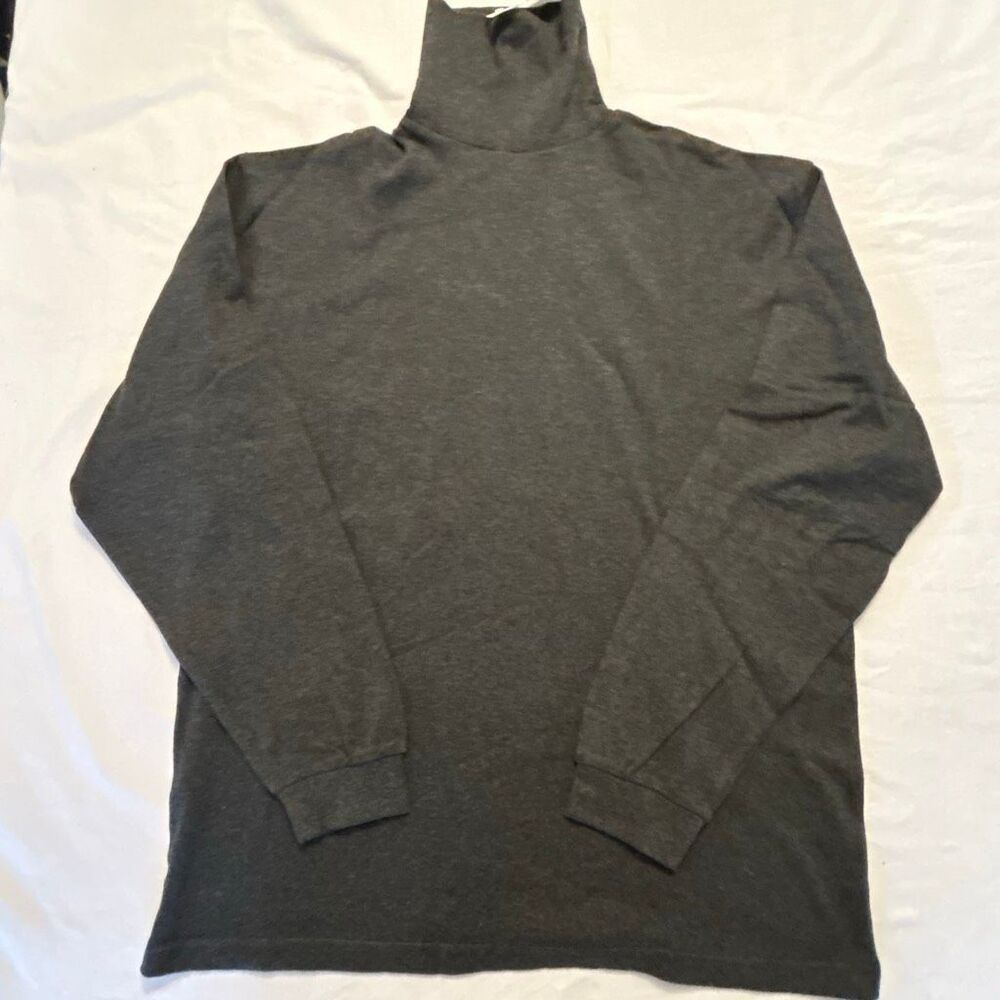 NWT Gap Men’s Gray Turtleneck Sweater Size M Cotton Blend Classic